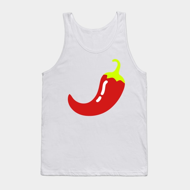 Red Chilli Emoticon Tank Top by AnotherOne